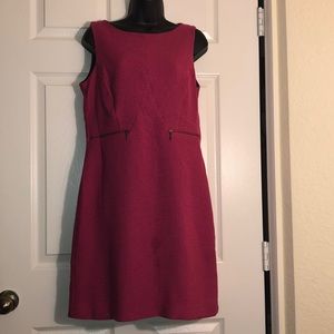 046. Gabby Skye Pink Zipper-Accent Sheath Dress